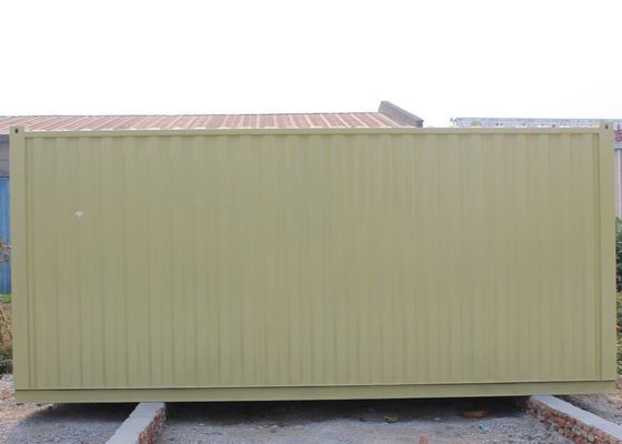 Transpotation 20ft Yellow Prefab Storage Container House